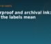 Waterproof and archival ink: what the labels mean - a guide from Little Shop of Crafts